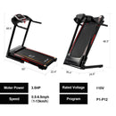 Folding Treadmills For Home - 3.5Hp Portable Foldable With Incline, Electric Treadmill For Running Walking Jogging Exercise With 12 Preset Programs, Indoor Workout Training Space Save Apartment, App - Black by HouseOfZazla