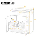 Bathroom Vanity With Sink, Freestanding Storage Cabinet With Handles by HouseOfZazla