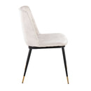 Wanda - Contemporary Chair (Set of 2) - Black / Beige by HouseOfZazla