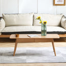 Low Table, Coffee Table With Storage Shelf - Natural by Unique Piece Furniture