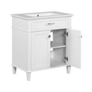 Bathroom Vanity With Ceramic Basin, Soft Close Door And Adjustable Shelves by HouseOfZazla