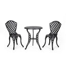 Bono Metal Bistro Set - Black by HouseOfZazla