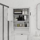 Bathroom Wall Cabinet with Doors, Adjustable Shelf, Towel Bar, and Paper Holder by HouseOfZazla