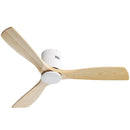 Low Profile Ceiling Fan DC, 3 Blade, Noiseless Reversible Motor, Remote Control by Unique Piece Furniture