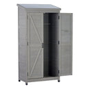 Outdoor Storage Shed With Vertical Tool Cabinet For Backyard by HouseOfZazla