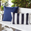 Horizon - Stripe Pillow Outdoor & Indoor - Black by Unique Piece Furniture