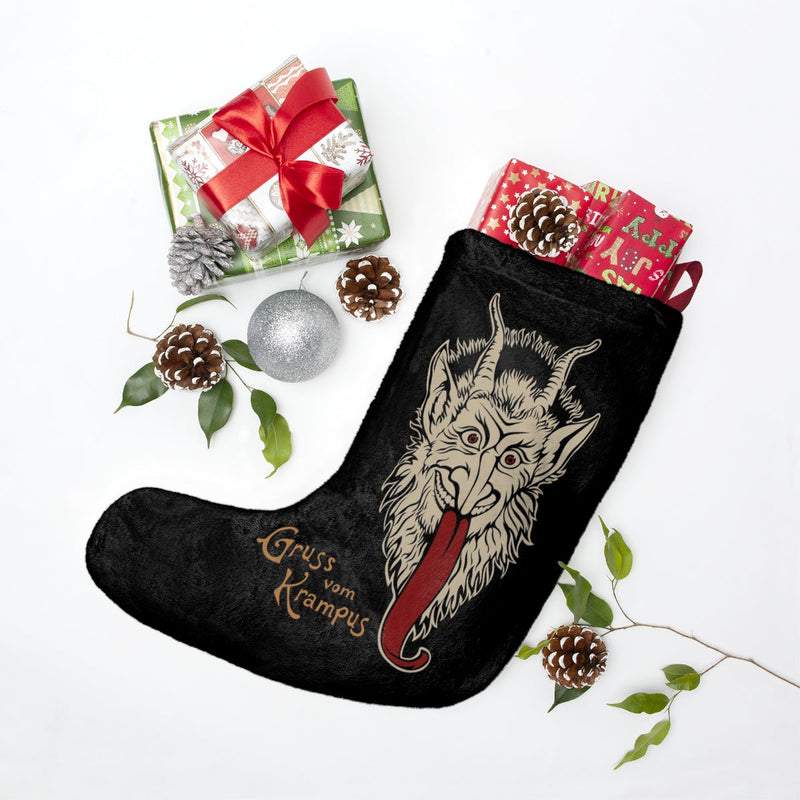 "Gruss vom Krampus" (Greetings from Krampus) Holiday Stocking