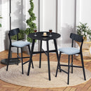 Wooden Bar Chairs Set of 2, Modern Soft Upholstered Kitchen Island Chairs