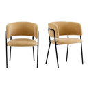 Modern Upholstered Arm Dining Chair Set by HouseOfZazla