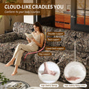Luxuriously Comfortable Cloud Couch With Elegant Rolled Arms & Pleated Skirt Design by HouseOfZazla