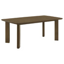 Crispin - 7 Piece Rectangular Dining Table Set With Upholstered Chairs - Brown by HouseOfZazla