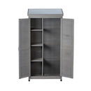 Outdoor Storage Shed With Vertical Tool Cabinet For Backyard by HouseOfZazla