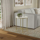 Tara - Side Table - Gold by HouseOfZazla
