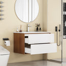 32-Inch Wall-Mounted Bathroom Vanity With Sink Combo
