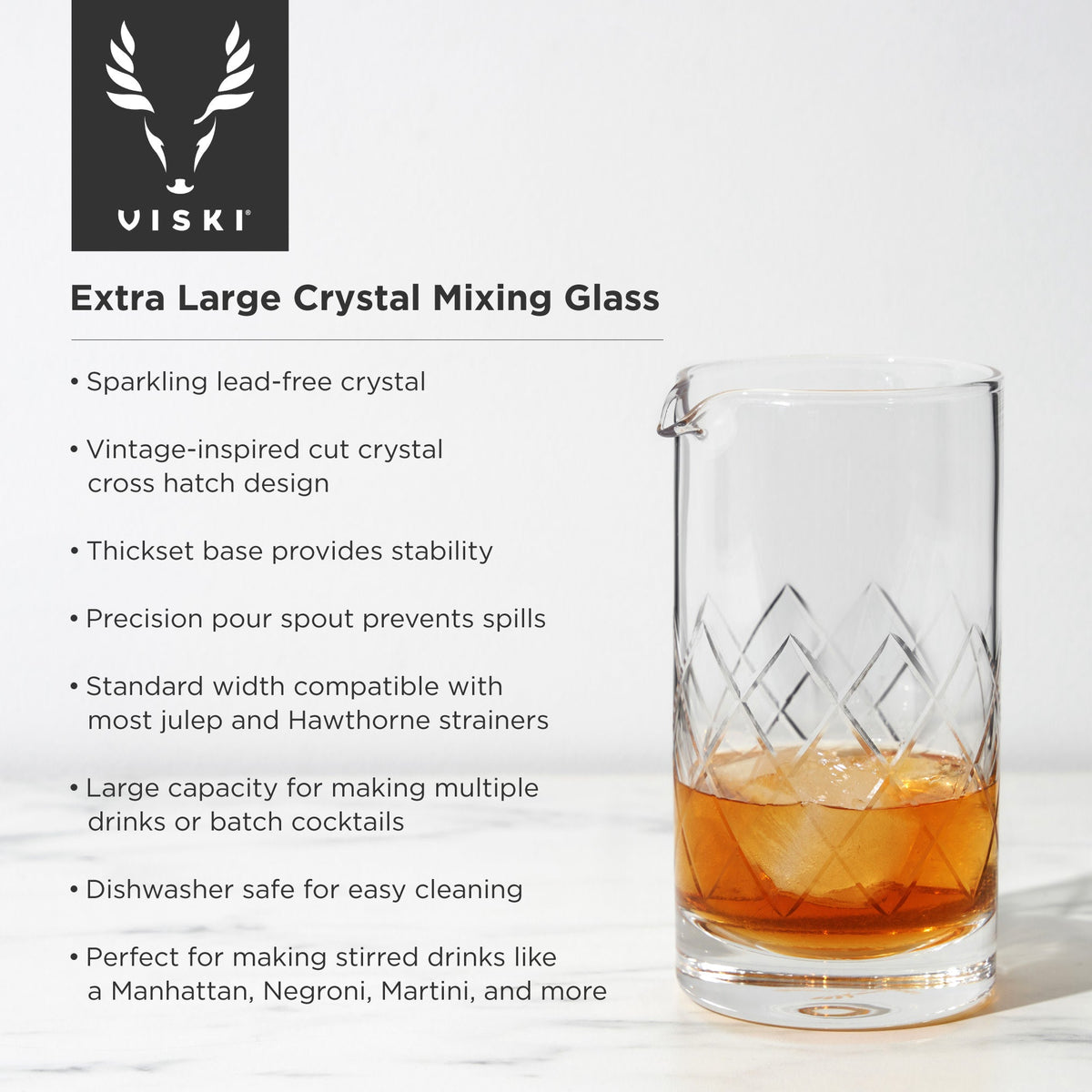 Professional Extra Large Crystal Mixing Glass, photo 4 of 6