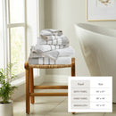 Decorative Cotton Stripe Bath Towel Set - Noelle Collection by Great Bay Home