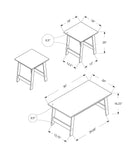 Table Set, Coffee, End, Side, Accent, Living Room Transitional (Set of 3) by HouseOfZazla