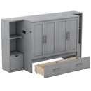 Murphy Bed With Shelves, Drawers And USB Ports by HouseOfZazla