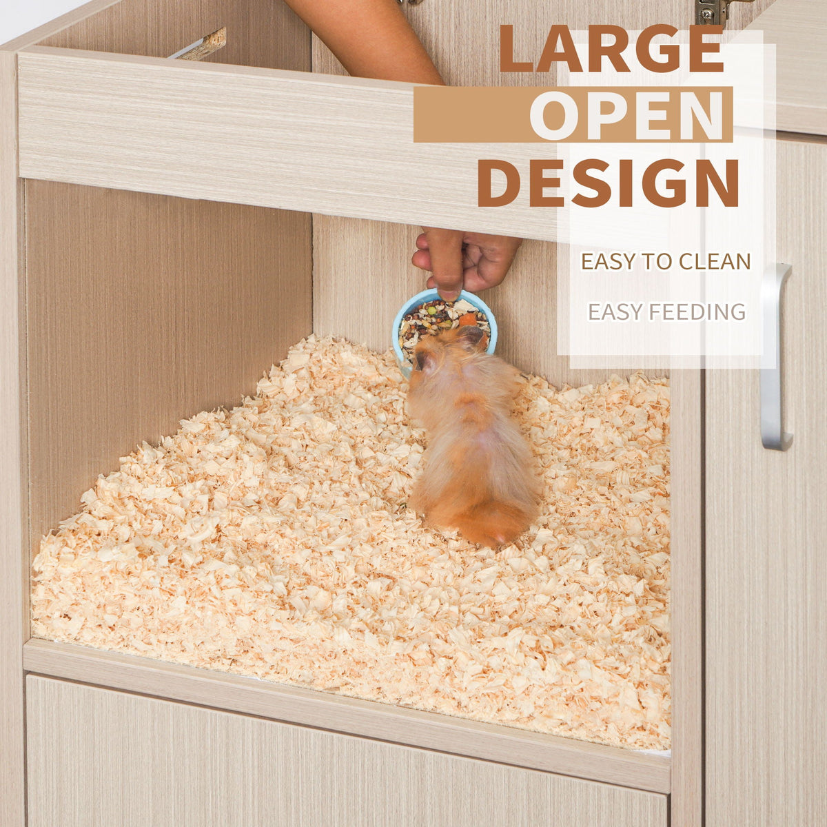 4 Tier Hamster Cage With Acrylic Windows And Storage Cabinet, photo 11 of 16