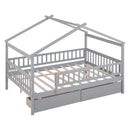 House Bed With 2 Drawers