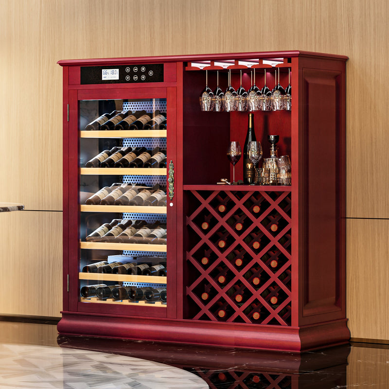 69 Bottles Wood Wine Refrigerator Cabinet, photo 4 of 10