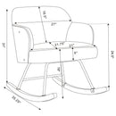 Valera - Upholstered Mid Back Rocking Chair
