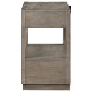 Prescott - 2 Drawers Nightstand With Open Shelf - Taupe by HouseOfZazla