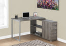 L-Shape Computer Desk with Storage Drawers by HouseOfZazla