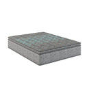 Comfort Care - 10" Hybrid Euro Top Mattress Plush Comfort - Blue / Gray - Twin Extra Long
