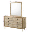 Dresser, 6 Drawers Storage - Beige by HouseOfZazla