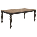 Kavita - Dining Table With Turned Leg - Brown by HouseOfZazla