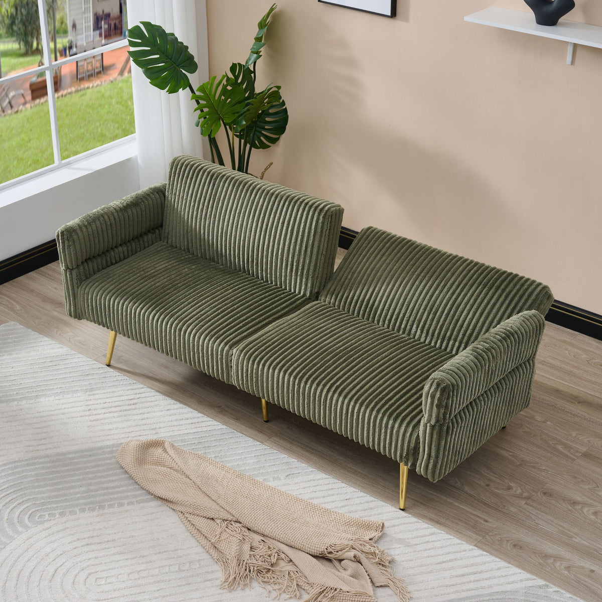 Luxury Foldable Double Sofa Bed With Folding Armrests, photo 29 of 33