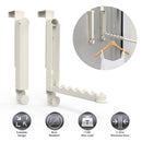 2Pcs Over The Door Hanger Hooks For Clothes Foldable Clothes Drying Rack For Laundry Coats Towels Portable Clothing Hanger Hook For 1.81In Thickness D