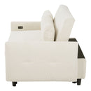 Pull-Out 2 Seat Modern Sleeper Sofa With 2 Throw Pillows And USB Ports by HouseOfZazla