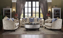 Sheridan - Loveseat With 5 Pillows - Cream Fabric