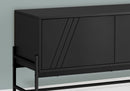 TV Stand, Modern Design Console, Media Entertainment Center, Storage Cabinet, Contemporary & Modern - Black by HouseOfZazla