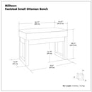 Milltown - Upholstered Ottoman Bench by Unique Piece Furniture