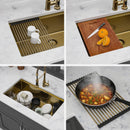 Stainless Steel Undermount Kitchen Sink With Workstation