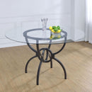 Marina - Round Dining Table - Gunmetal