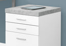 File Cabinet Rolling Mobile Storage Drawers Printer Stand For Office by HouseOfZazla