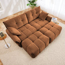 Sofa Set With Ottoman And Pillows, Textured, High Resilience Cushions by HouseOfZazla
