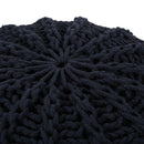 Bordeaux - Knitted Round Pouf Ottoman And Floor Cushion by Unique Piece Furniture