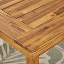 3 Pcs Outdoor Acacia Wood Dining Set - Sandblast