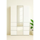 Elise - Modular Closet System & Mirror - White by HouseOfZazla