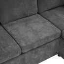 Modern L Shaped Sectional Sofa Bed With Hidden Storage Upholstery by HouseOfZazla