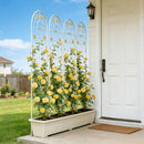 Metal Garden Trellis Rustproof Trellis For Climbing Plant Outdoor Flower Support by HouseOfZazla