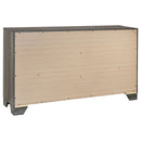 Funston - 6 Drawer Dresser Cabinet - Brown Oak by HouseOfZazla