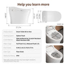 Smart Toilet Bidet with Auto Open Close