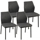 Dining Chairs Living Room Chair Modern Kitchen Armless Side Chair With Metal Legs by HouseOfZazla