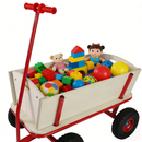 Wooden Children's Outdoor Stroller with Four-Wheel Design by HouseOfZazla